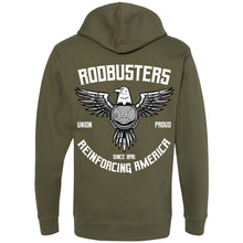 Load image into Gallery viewer, WIRE REEL EAGLE HOODIE
