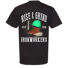 Load image into Gallery viewer, RISE AND GRIND T-SHIRT