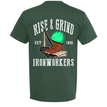 Load image into Gallery viewer, RISE AND GRIND T-SHIRT