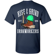 Load image into Gallery viewer, RISE AND GRIND T-SHIRT
