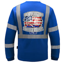 Load image into Gallery viewer, BUILD MERICA LONG SLEEVE REFLECTIVE SHIRT
